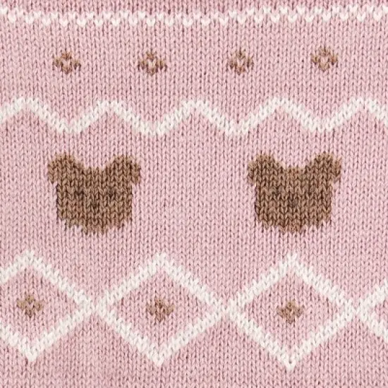 Carter's Just One You&reg; Baby Girls' Bear Fair Isle Sweater Top & Pants Set - Pink image {3}
