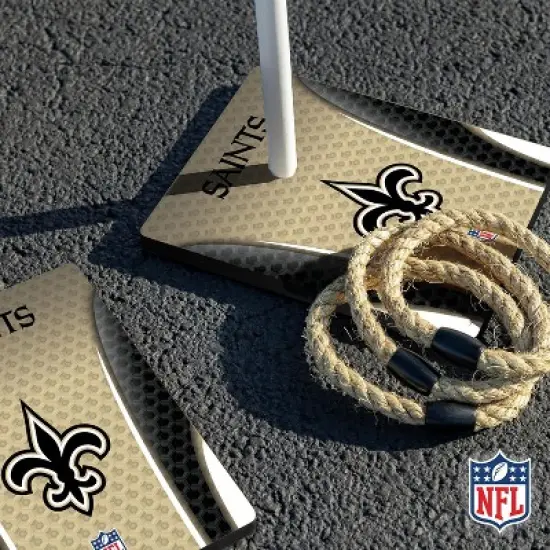 NFL New Orleans Saints Solid Wood Quoits Toss Game image {4}