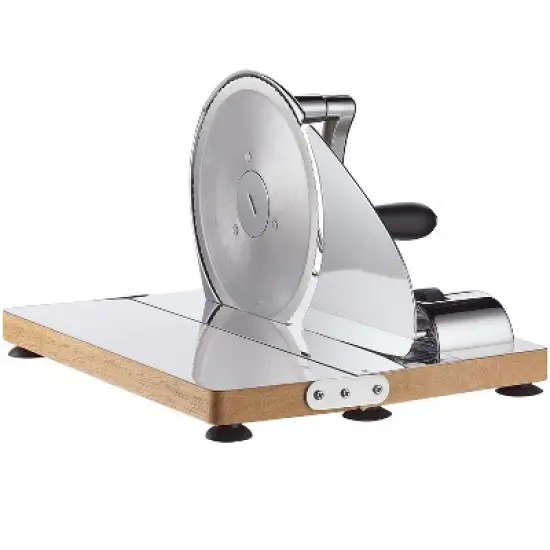 Zassenhaus Vintage Bread Slicer, Hand Crank Home Bread Slicer, 11.75" x 8", Chrome image {1}
