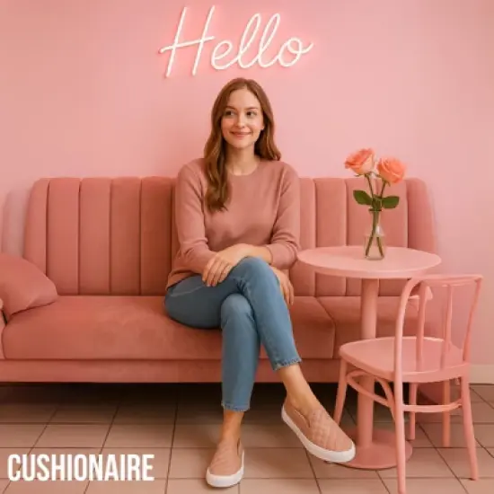 CUSHIONAIRE Faze Women&rsquo;s Quilted Slip-On Sneaker &ndash; Faux Leather Casual Shoe with Memory Foam Insole & Rubber Outsole image {6}