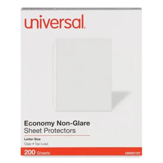 Universal Top-Load Poly Sheet Protectors - Letter - Case of 200 image {7}