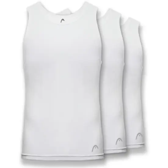 HEAD 3pk Mens Tank Top Breathable Tagless Comfortable Cotton Mens Modern Fit T Shirt image {8}