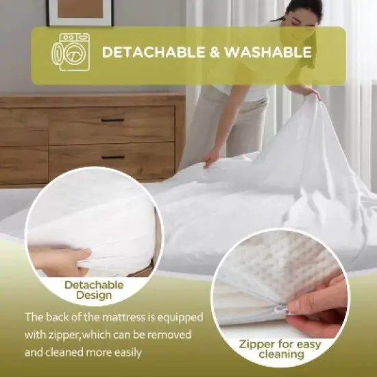 BestMassage 6 Inch Mattress Gel Memory Foam Mattress Medium Firmness Mattresses for Cool Sleep & Pressure Relief CertiPUR-US Certified image {5}