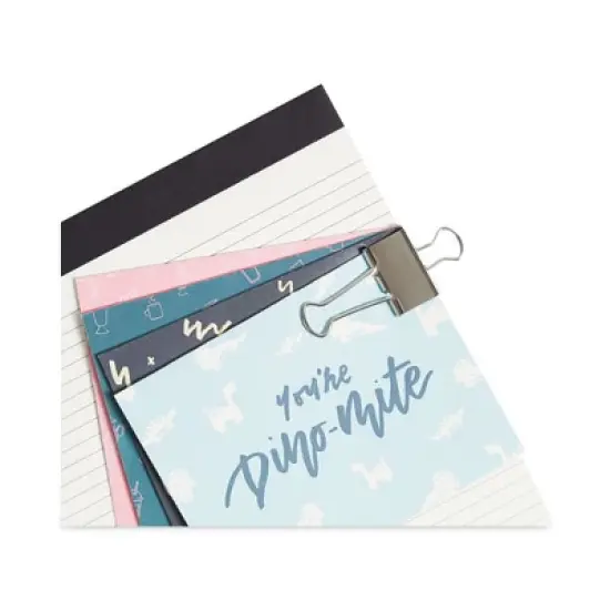 U Brands Binder Clips, Medium, Silver, 72/Pack image {2}