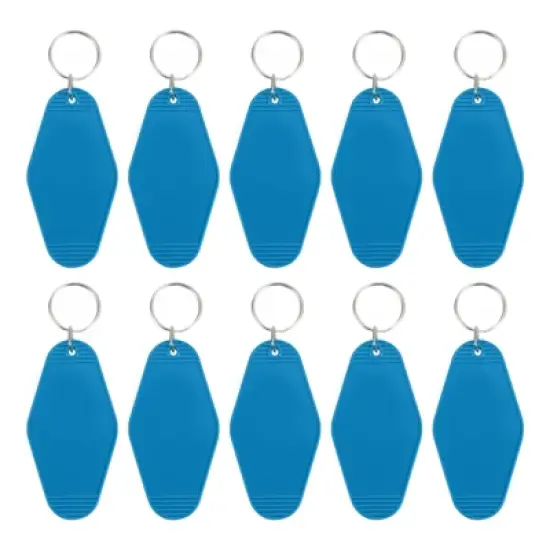 Unique Bargains Blank Vintage Motel Hotel Keychains Key Tag 10 Pcs image {17}