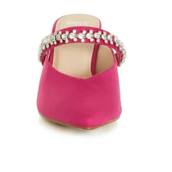 Women's WIDE FIT Paisley Heel - hot pink | AVENUE image {4}