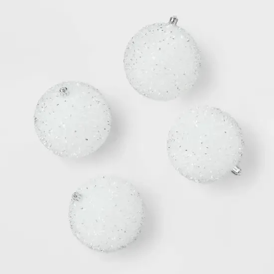 9pc Tinsel Ball Christmas Tree Ornament Set - Wondershop&trade; image {3}