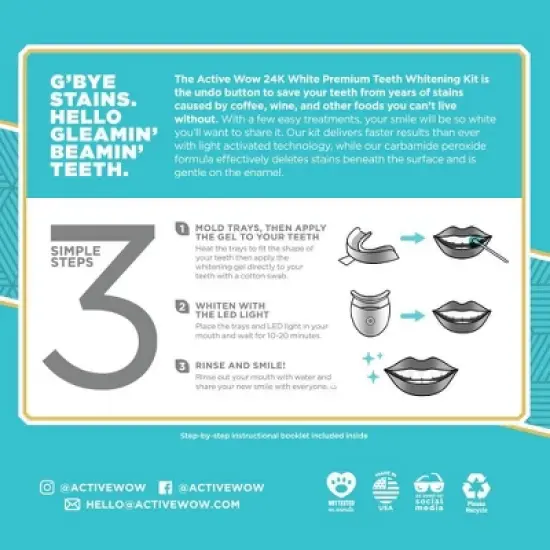 Active Wow White Premium Teeth Whitening Kit image {7}