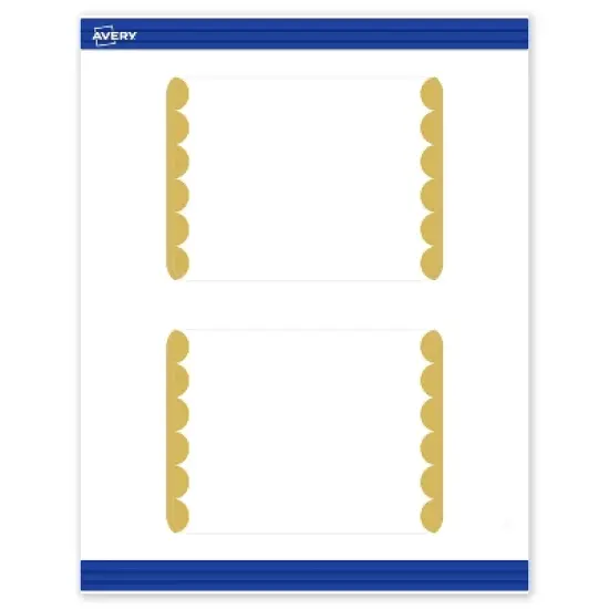 Avery 4.25" x 5.5" Cards, Gold Edge Dots, 20 ct image {9}
