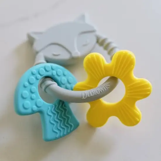 Dr. Brown's Learning Loop 100% Silicone Ring Teether - 3m+ - Fox image {10}