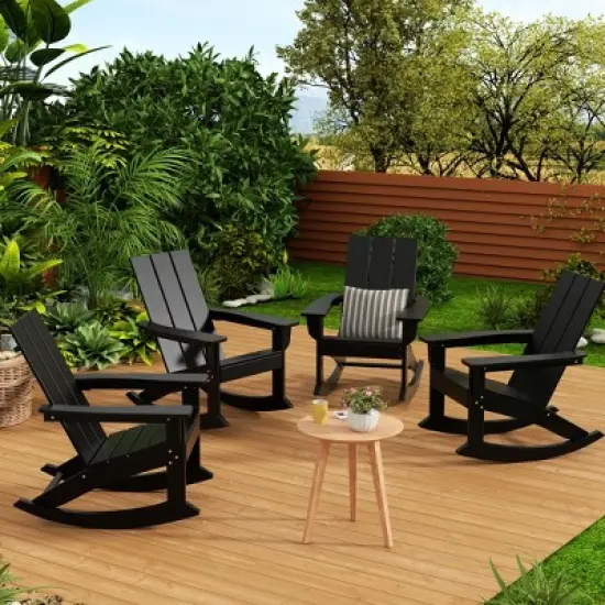 WestinTrends  Modern Adirondack Outdoor Rocking Chair (Set of 4) image {1}