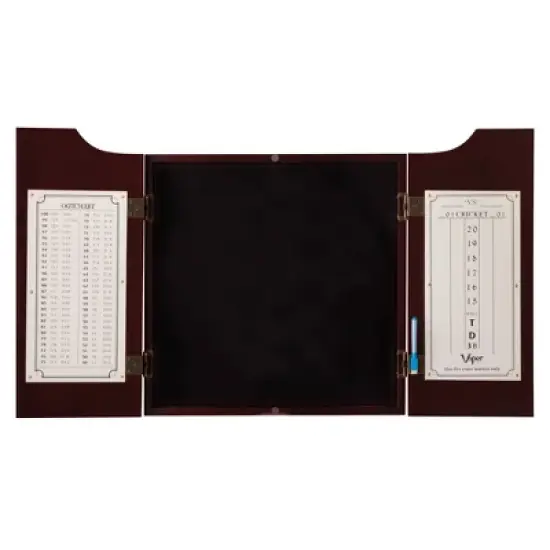 Viper League Sisal Dartboard Cabinet with Shadow Buster Dartboard Lights and Laser Throw Line image {1}