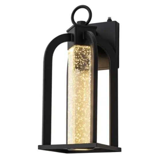 LLHZSY Modern Outdoor Wall Light Fixture Black LED Downlight 14 1/5" for Exterior House Porch Yard Patio image {9}