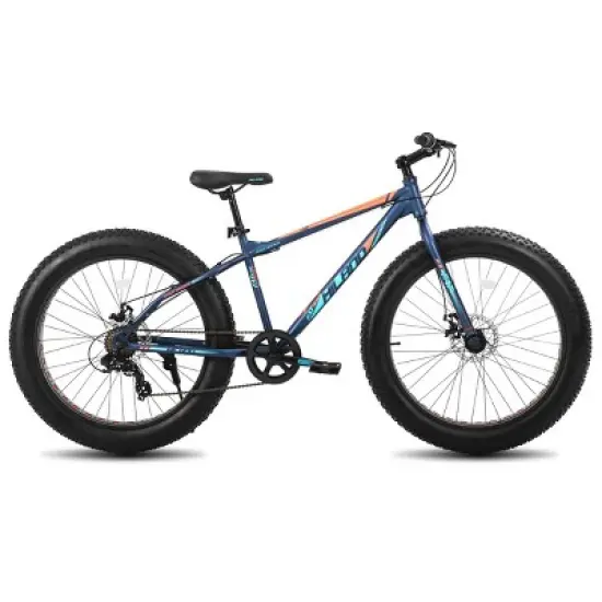 Hiland 20" 24" 26" Fat Tire Mountain Bike, 7-Speed, Disc Brake, Beach and Snow Bicycle image {13}