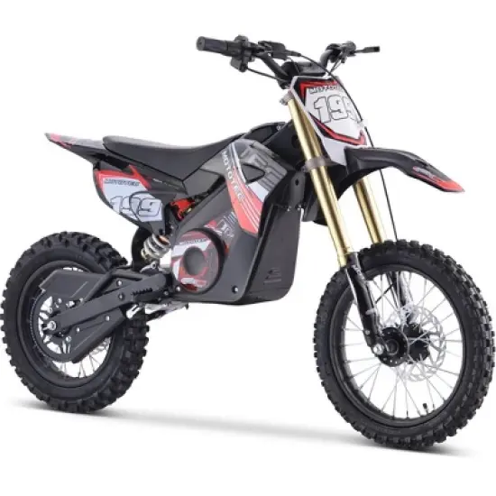 MotoTec 48v Pro Electric Dirt Bike 1500w Lithium Red image {10}