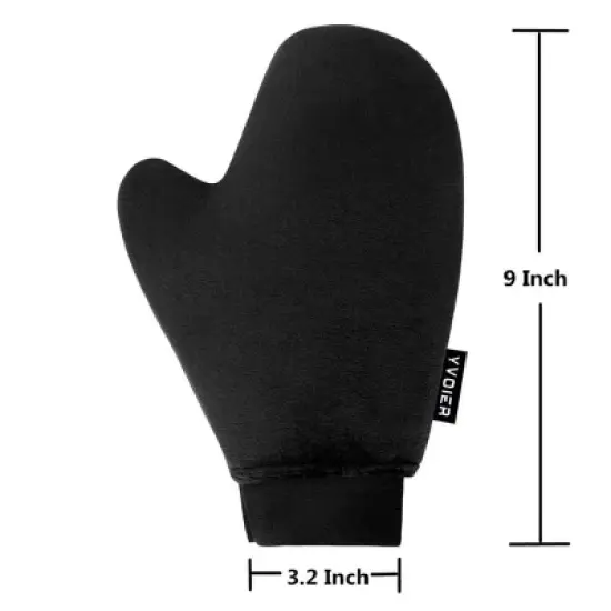 3 Pack Self Tanning Mitt Applicator - Elastic Wrist Tan Mitt Applicator Microfibre Tanning Lotion Applicator image {3}