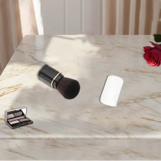 Unique Bargains Retractable Square Cosmetic Brush 1 Pc image {3}