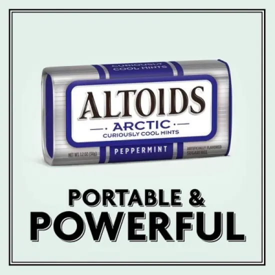 Altoids 8 Pack Arctic Peppermint Breath Mints Hard Candy Bulk, 1.2 oz Tin image {4}