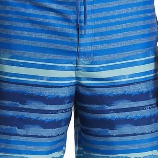 True Nation Watercolor Stripe Swim Trunks - Men's Big and Tall image {2}