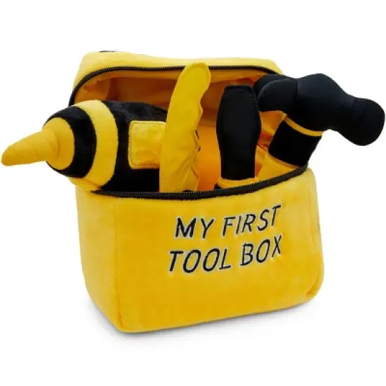 Plush Creations Yellow Tool Box Carrier Toy Set image {7}