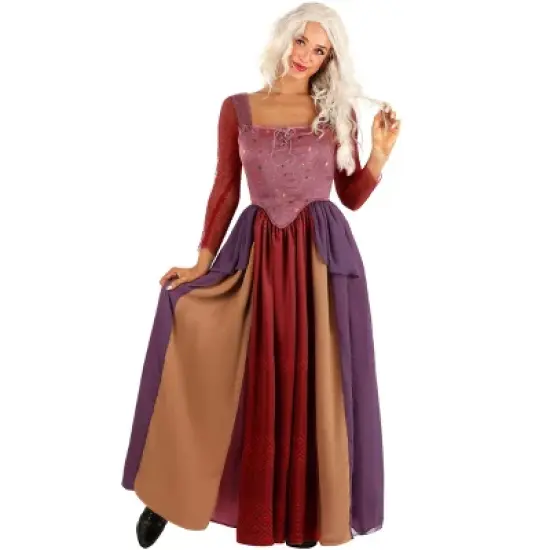 HalloweenCostumes.com Women's Deluxe Hocus Pocus Sarah Sanderson Halloween Costume | Salem Sisters Costumes image {8}