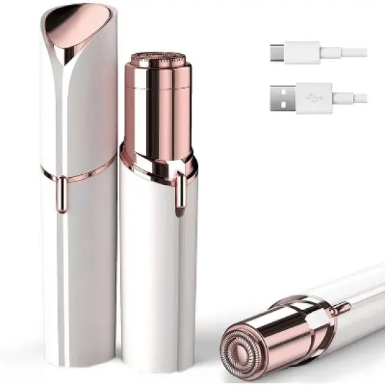 YEVYO Painless Facial Hair Removal for Women, Hair Removal Device for Face, Upper Lips and Chin, USB Rechargeable - White image {7}