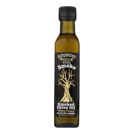 Holy Smoke Oil Olive EV Smoked - Case of 6 - 8.5 fl oz image {1}