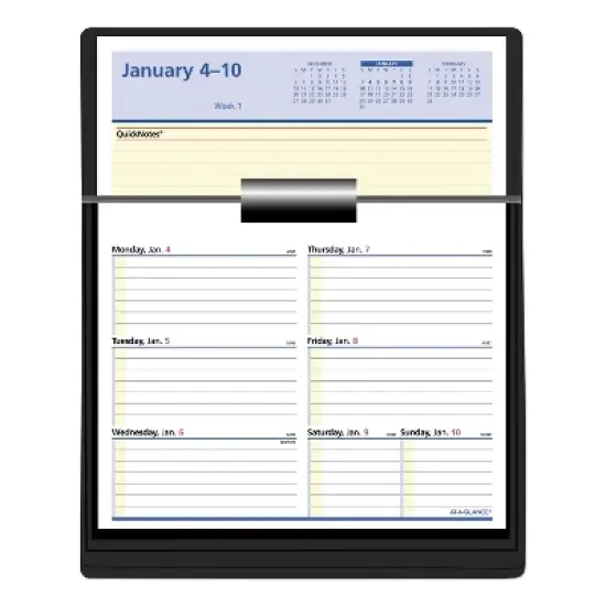 Flip-A-Week Desk Calendar Refill with QuickNotes, 7 x 6, White Sheets, 12-Month (Jan to Dec): 2026 image {4}
