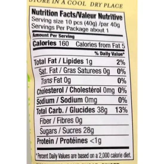 Chimes Ginger Chews Original Flavor Real Ginger 1.5 Oz. (Pack of 6) image {7}