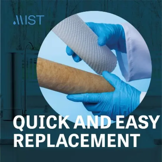 Mist Replacement Water Filter for Mist Countertop Filtration - MFC093: Kitchen Sink Filter, Chlorine Reduction, White image {3}