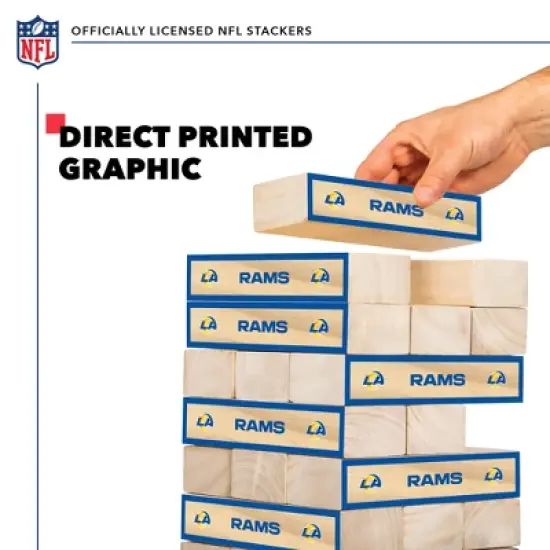 NFL Los Angeles Rams Giant Wooden Tumbling Tower image {2}