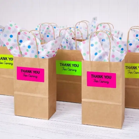 Avery Neon Shipping Labels with Sure Feed for Laser Printers, 2"x4", Assorted Colors, 150 Labels (5978) image {4}