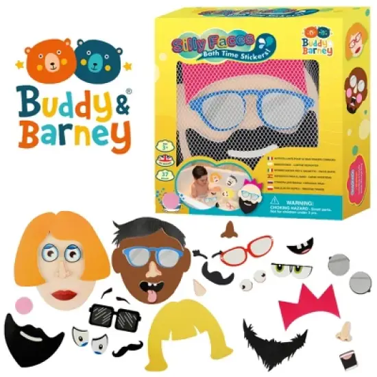 Buddy & Barney: Silly Faces Bath Time Stickers - Age 3+ image {4}
