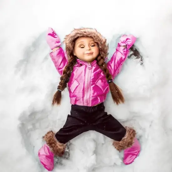 The Queen's Treasures 18 In Doll 13 Pc Ski Clothes and Dog image {8}