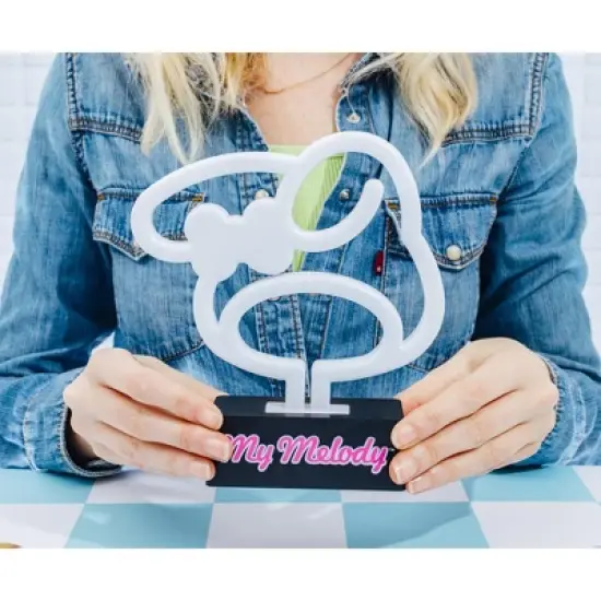 Silver Buffalo Sanrio My Melody Silhouette 7-Inch LED Neon Mood Light image {4}