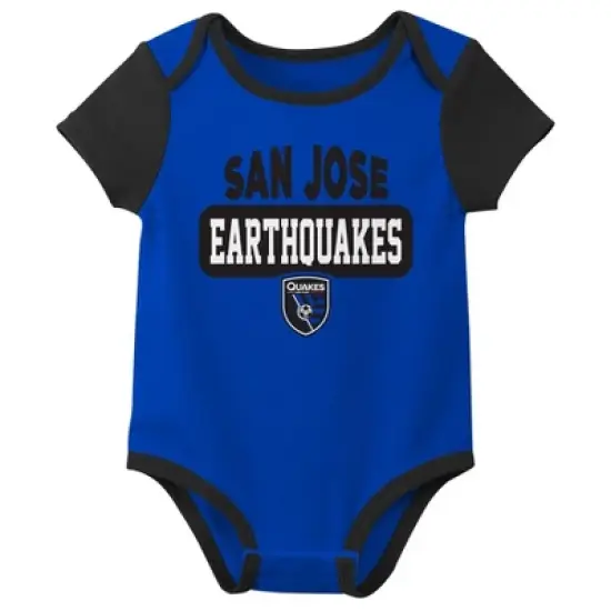 MLS San Jose Earthquakes Infant Boys' 3pk Bodysuit image {3}