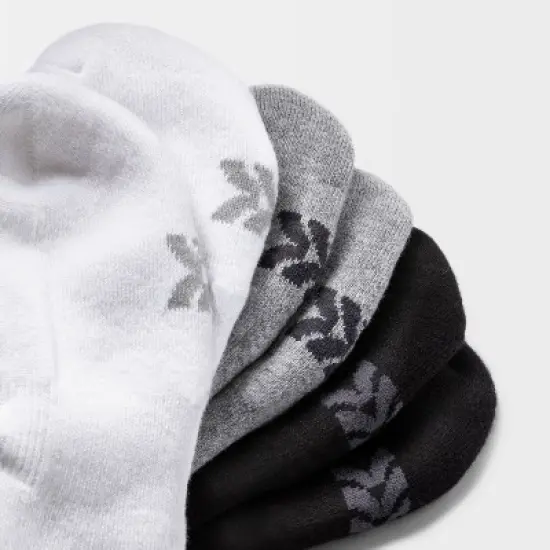 Women's Extended Size Cushioned 6pk Liner Athletic Socks - All in Motion&trade; - White/Heather Gray/Black 8-12 image {2}