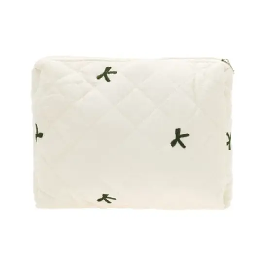 Unique Bargains Bow Embroidery Makeup Bag 1 Pc image {3}