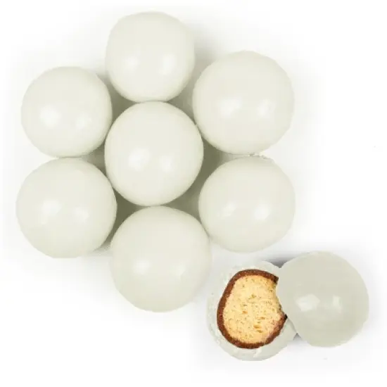 Premium Gourmet White Candy Milk Chocolate Malted Milk Balls 1.67 lb bag image {1}