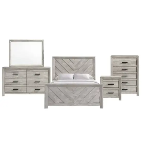 5pc Keely Panel Bedroom Set White - Picket House Furnishings image {23}