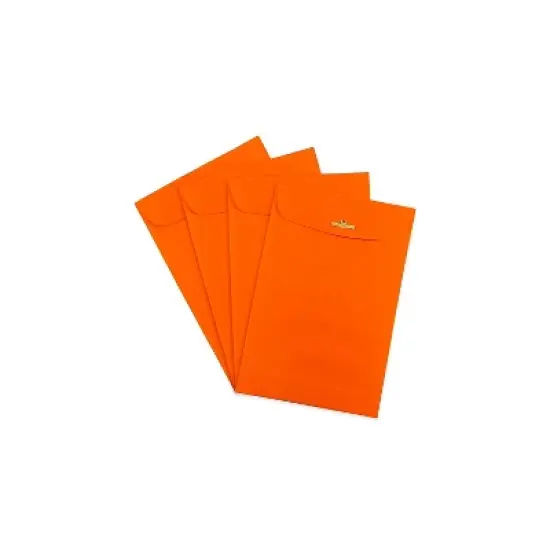 JAM Paper 6x9 Open End Catalog Colored Envelopes w/Clasp Closure OR Recycled V0128127F image {2}