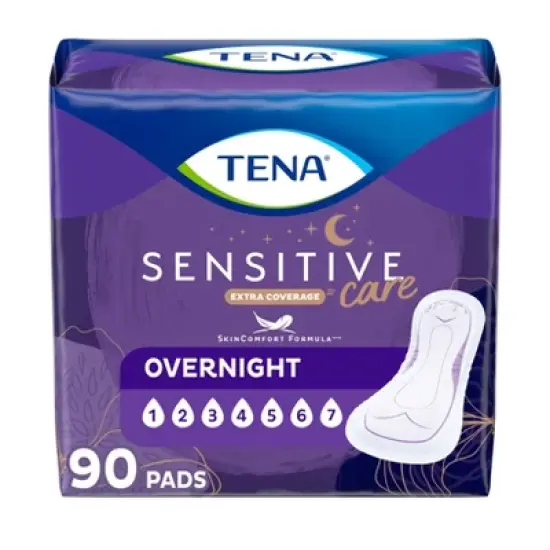 TENA Intimates Bladder Control & Postpartum for Women Incontinence Pads - Overnight Absorbency - Extra Coverage image {7}
