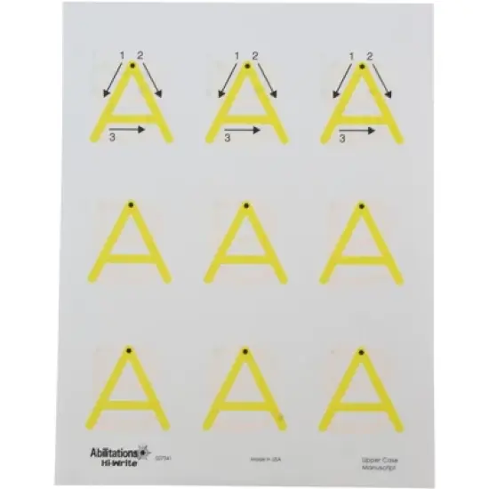Abilitations Hi-Write Alphabet Paper, Uppercase, 100 Sheets image {2}