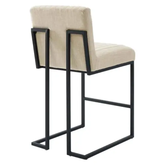 Indulge Channel Tufted Fabric Counter Height Barstool - Modway image {2}
