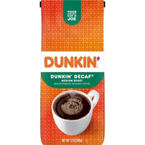 Dunkin' Dunkin' Decaf Medium Roast Ground Coffee - 12oz image {5}