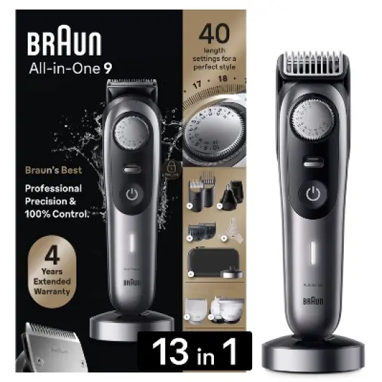 Braun Series 9 9440 All-In-One Style Kit 13-in-1 Grooming Kit with Beard Trimmer - 13ct image {8}