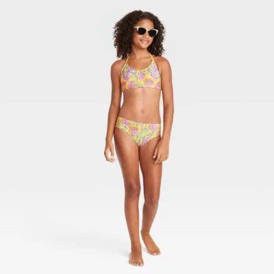 Girls' 3pc Retro Surf Swimwear Set - art class&trade; image {2}
