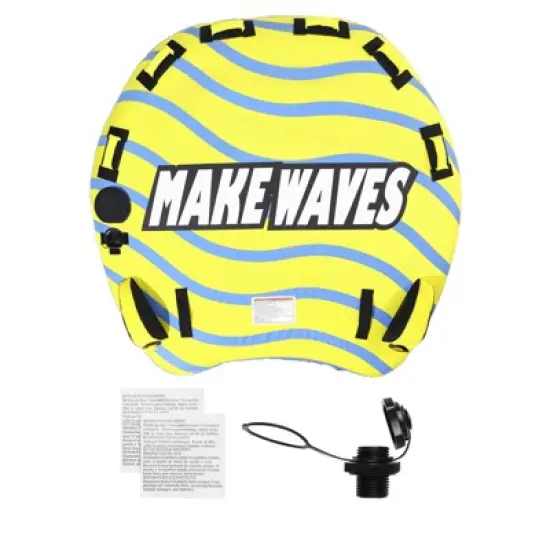 VEVOR Towable Tube for Boating, 1-3 Riders Inflatable Towable Tube with Bumper Fins, 510 lbs Water Sport Towable Tubes for Boats to Pull image {8}