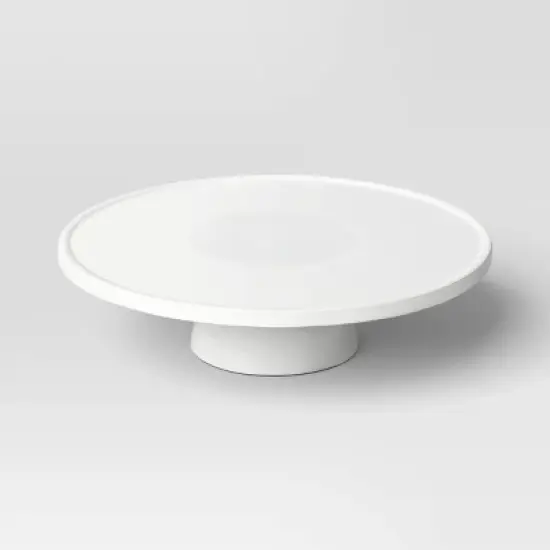 Porcelain Round Cake/Dessert Stand White - Threshold&trade;: Tabletop Serving Stand, 12" Porcelain Dessert Holder image {3}