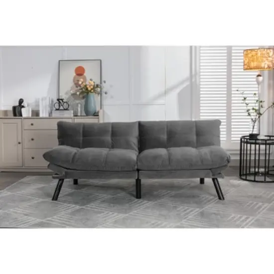 Airsurfer Modern Convertible Sofa Bed &uml;C Folding Sleeper Couch with Pillow-Top Tufted Cushions and Adjustable Backrest for Living Room image {15}